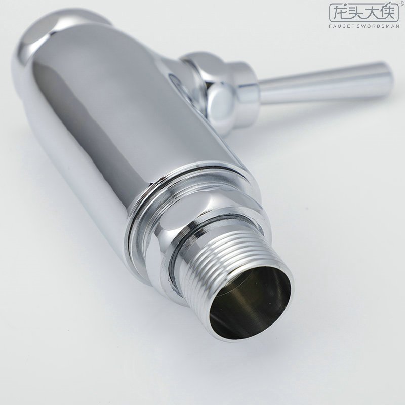 铜手按蹲便器冲水器大便蹲坑延时阀冲洗阀 立式手动冲洗阀