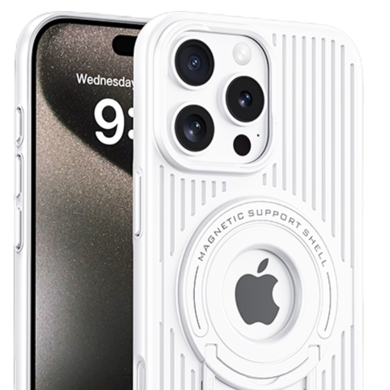 圣幻 散热网壳苹果16手机壳iphone16ProMax金属壳苹果16plus拉杆支架壳高档防摔保护套高清大图