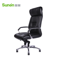 圣奥 CGH48人体工学可升降办公老板椅 现代简约牛皮主管电脑椅