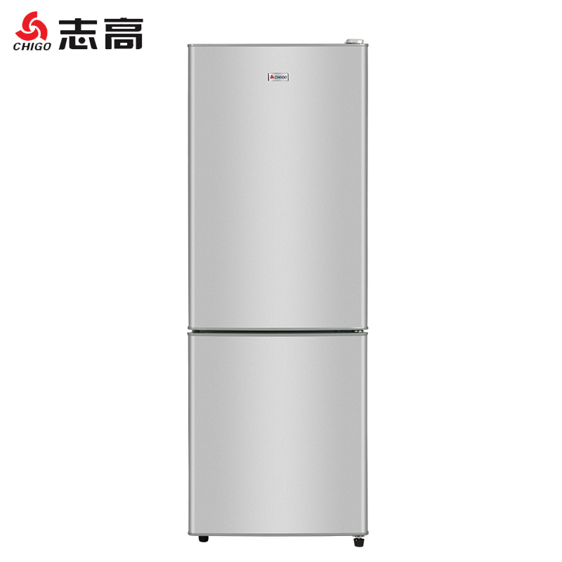 志高(CHIGO) 148升BCD-148A218D双门冰箱 两门小冰箱 家用冷藏冷冻小型电冰箱(星光银)