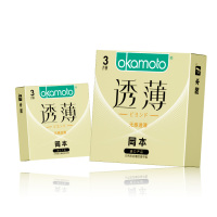 冈本okamoto无感透薄避孕套 浅蓝色 3片装岡本超薄情趣零距离安全套套 进口成人计生用品