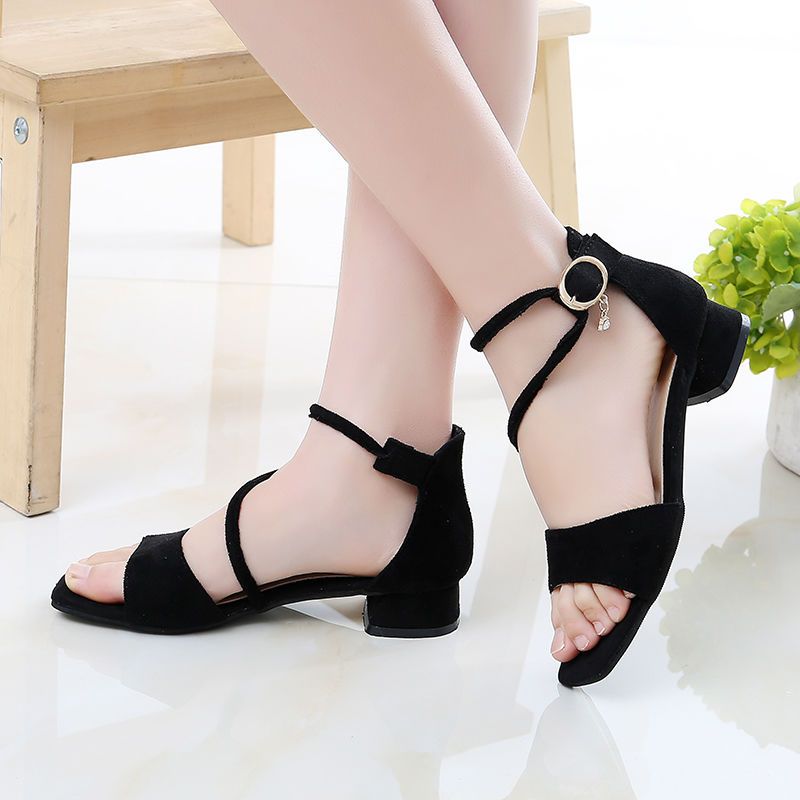 魔萌兔女童凉鞋2021夏季新款韩版蝴蝶结高跟鞋中大童鞋学生舞蹈鞋 3