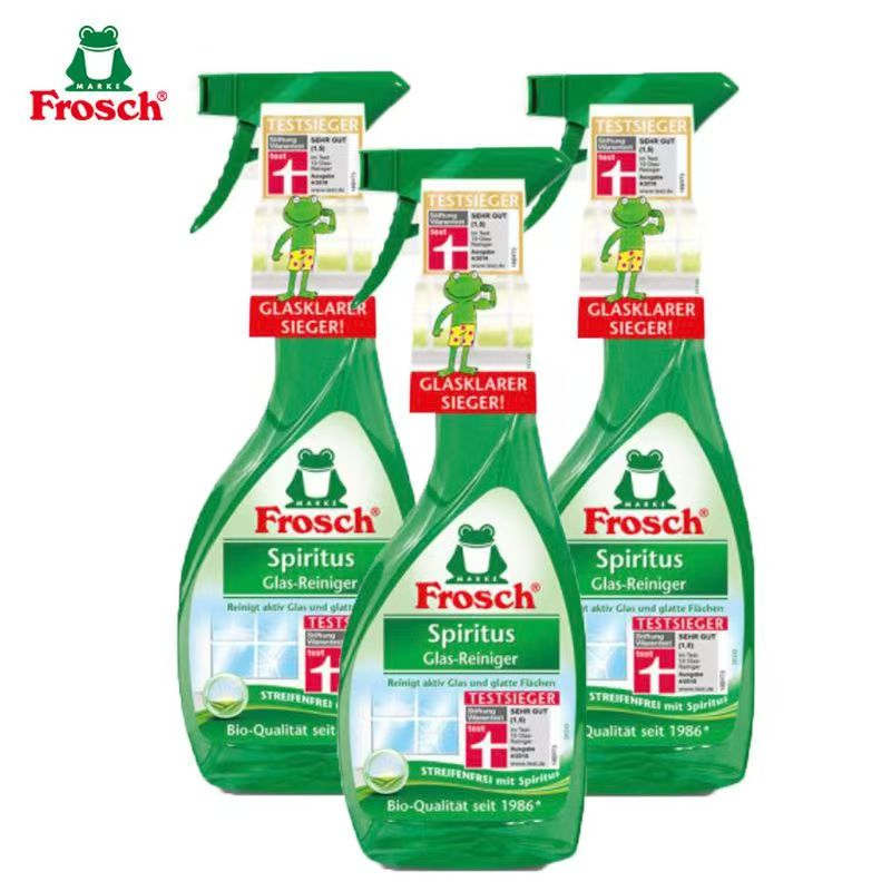 Frosch玻璃/镜面专业清洁喷剂 玻璃水雨刮水 玻璃液500ml 德国原装进口