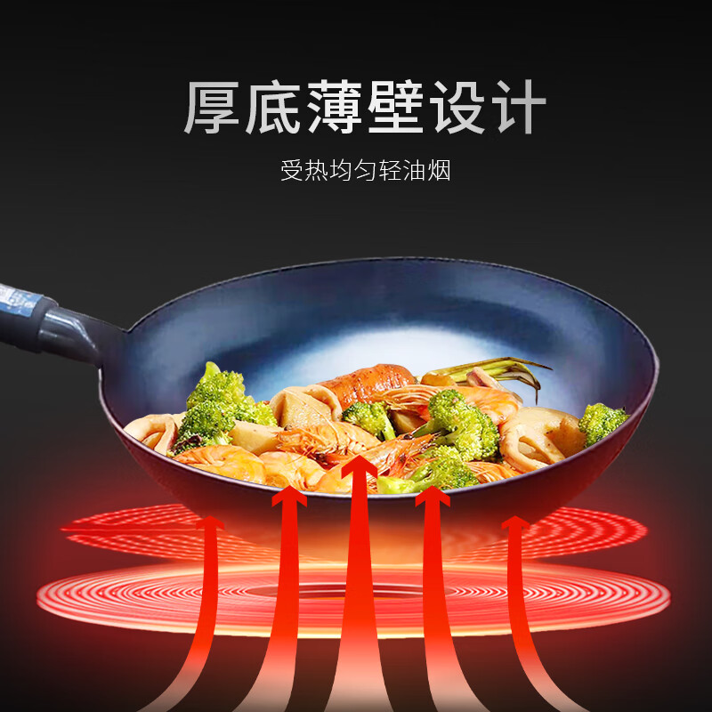 金卫德 32cm章丘铁锅 JWD-001(个)高清大图