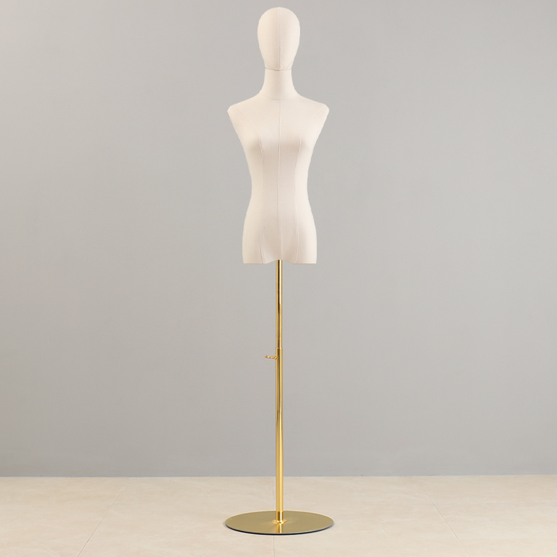 艺可恩服装店模特道具女装金手人体半身带头人台展示
