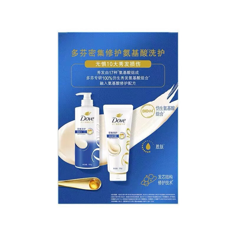 多芬密集滋养洗护套装400+380G