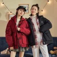 [2.5折价297元]唐狮冬新款羽绒服女短款小个子工装白色羽绒服时尚派克服