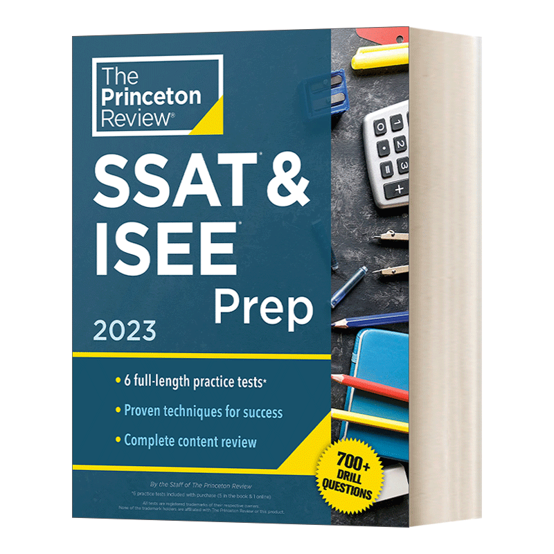 [正版]英文原版 Princeton Review SSAT & ISEE Prep 2023 普林斯顿 SSAT和高清大图