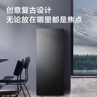TCL 118升迷你复古冰箱单门双温节能低噪租房电冰箱迷你小型租房节能冰箱R118L1-A熔岩灰