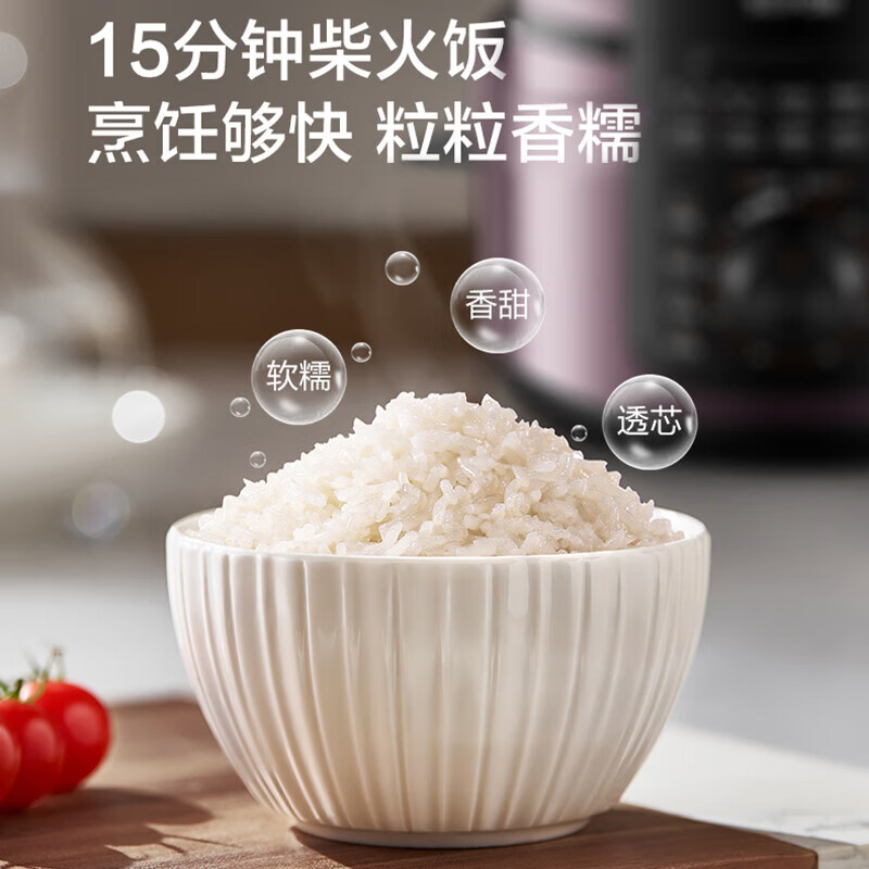 苏泊尔(SUPOR )家用双胆智能球釜大容量电压力锅SY-50YA566 金属色 5L (规格:台)高清大图