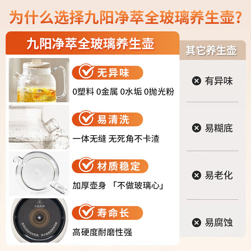 九阳-电热水壶K10D-WY101(茶)高清大图