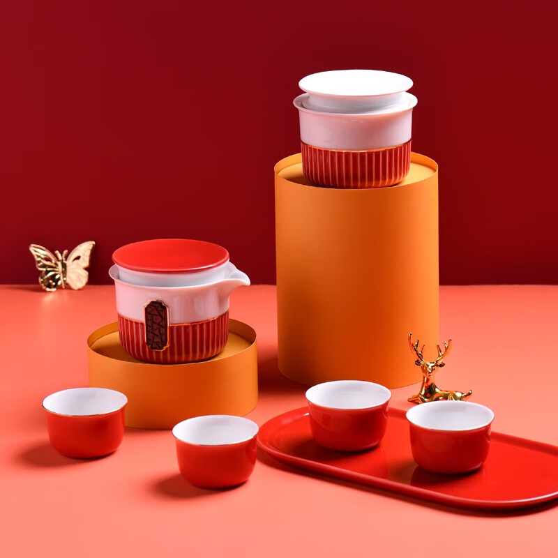 唯都尚品红韵茶具套装W-H14高清大图