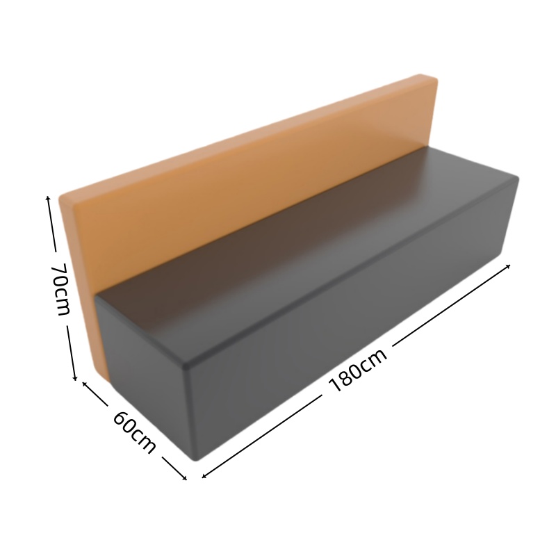 智叶舟沙发三人位180*60*70cm张高清大图