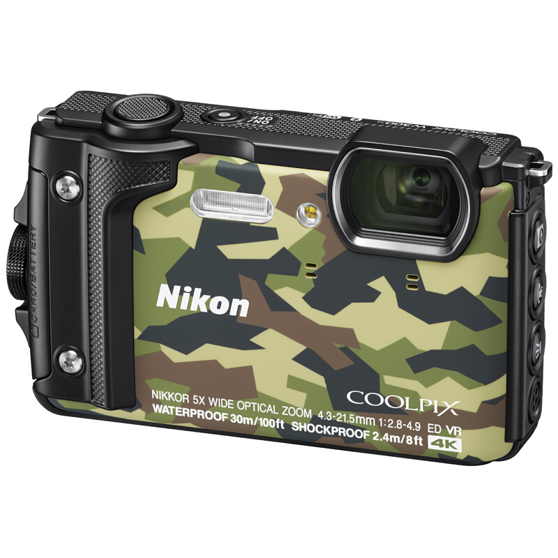尼康(Nikon) COOLPIX W300s (迷彩色)数码相机 约1605万像素 3英寸屏