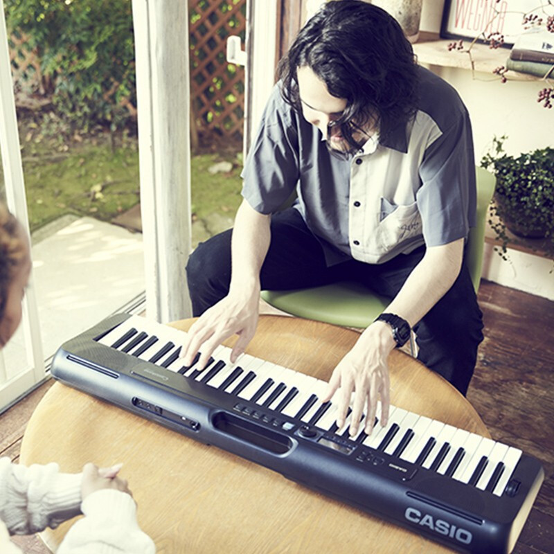 卡西欧(casio)电子琴cts300儿童成人便携时尚潮玩玩酷便携款