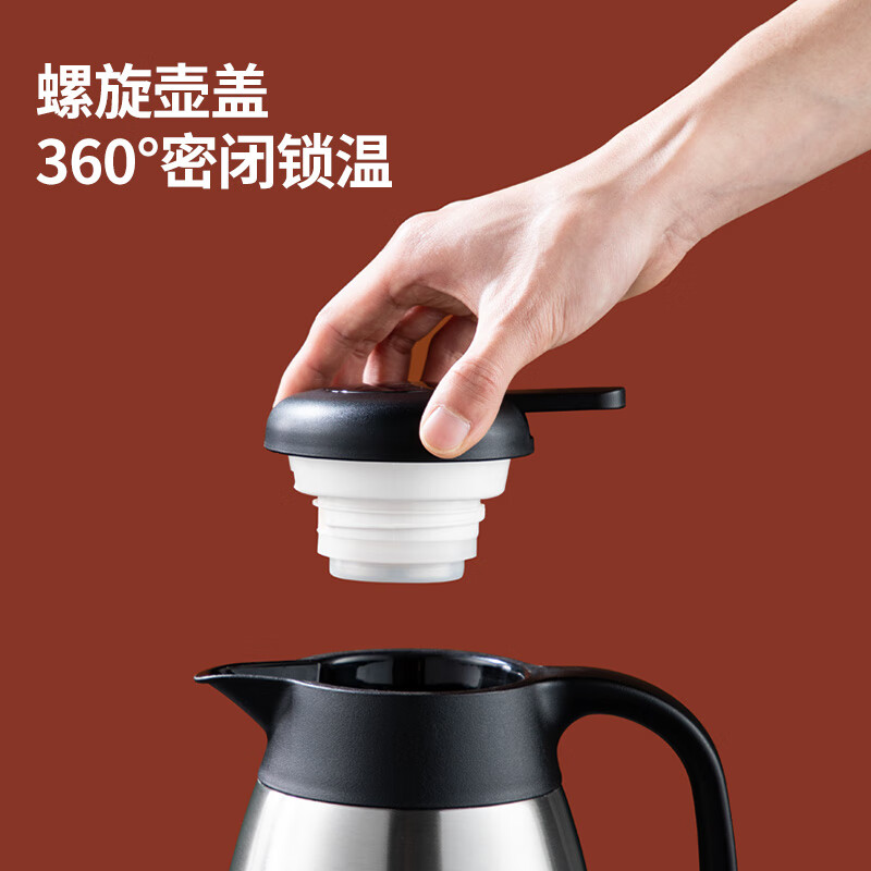 炊大皇(COOKER KING) BW22Z2 保温壶 304不锈钢家用大容量防滑底智能温显保温壶 2.2L高清大图