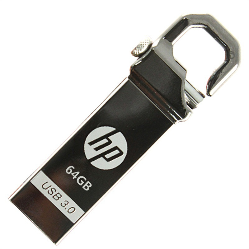 惠普（HP）64GB USB3.0 U盘 x750w 金属黑 高速安全金属钩头优盘