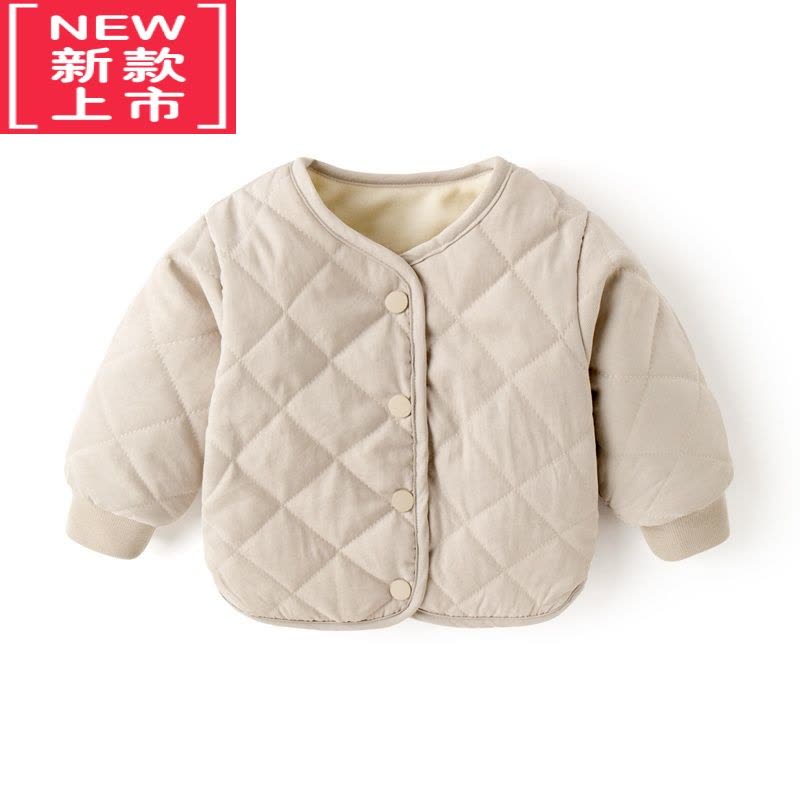 可莉允宝宝外套秋冬加绒棉衣男童加厚衣服冬季棉袄儿童保暖棉服婴儿冬装图片
