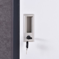 三圣 办公家具套色储物柜铁皮挂衣柜钢制柜子单列单门更衣柜办公柜380*450*1800mm