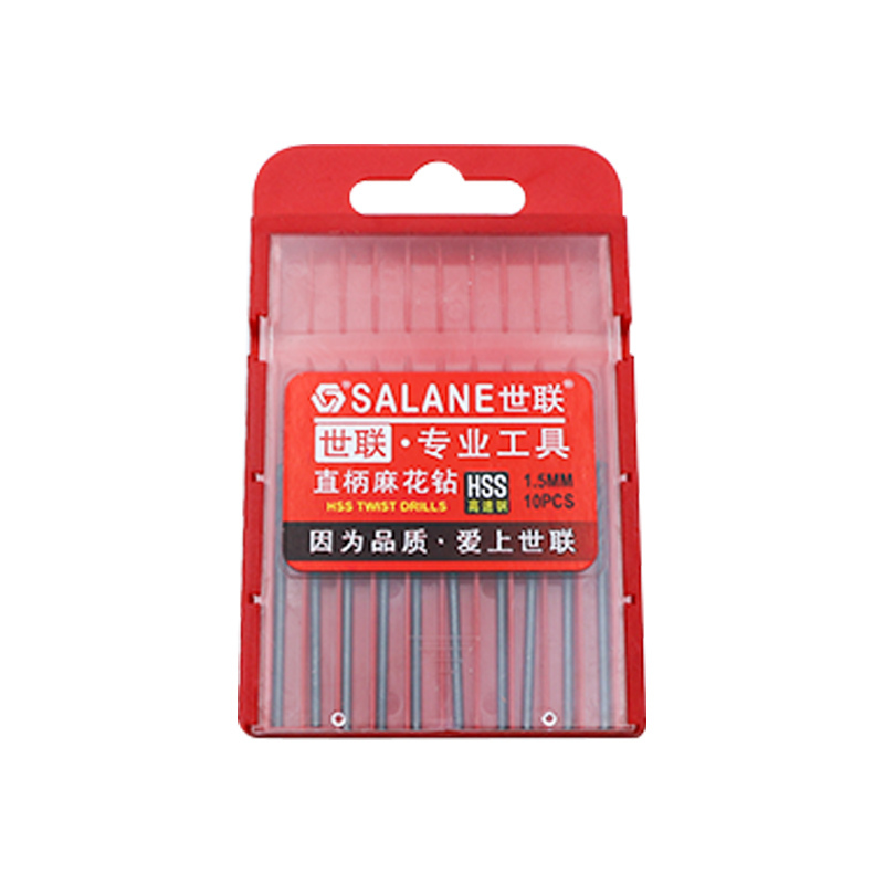 世联硬质合金直柄麻花钻 1.5mm*40mm 盒