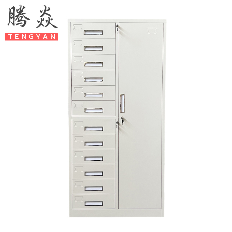 腾焱铁皮柜12抽台