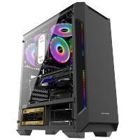牛头 AMD九代八核处理器A9-9820/核显/8G运行内存/256G固态硬盘 外置无线WIFI 学生上网课家用办公游戏无线上网台式机组装电脑台式电脑 DIY组装机 电脑主机 整机