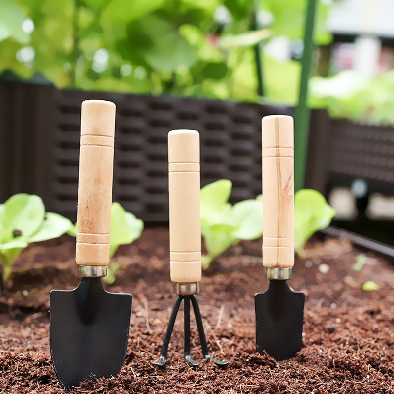 回固种花工具家用种菜养花园艺松土花铲盆栽花艺种植工具三件套小铲子