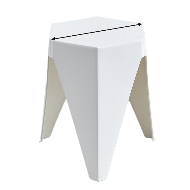 迅众 家用塑料凳子北欧风车圆凳加厚可叠放胶凳简约现代餐桌椅子高板凳高清大图