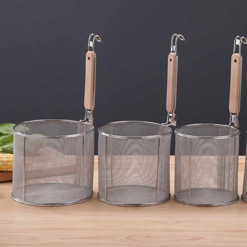 符象不锈钢漏勺麻辣烫过滤网捞面勺大漏勺煮面漏网烫粉捞粉烫菜篓粉篱
