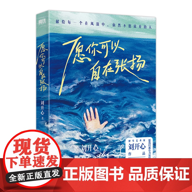 愿你可以自在张扬 刘开心 野生艺术家 献给所有不愿放弃的人 一本祝愿之书 刘开心的书 情绪管理 励志成长力量 治愈系书籍高清大图