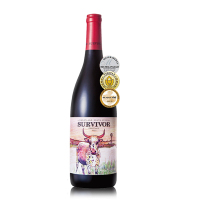 SURVIVOR 幸存者 南非原装进口红酒 品诺塔吉红葡萄酒 750ml/瓶