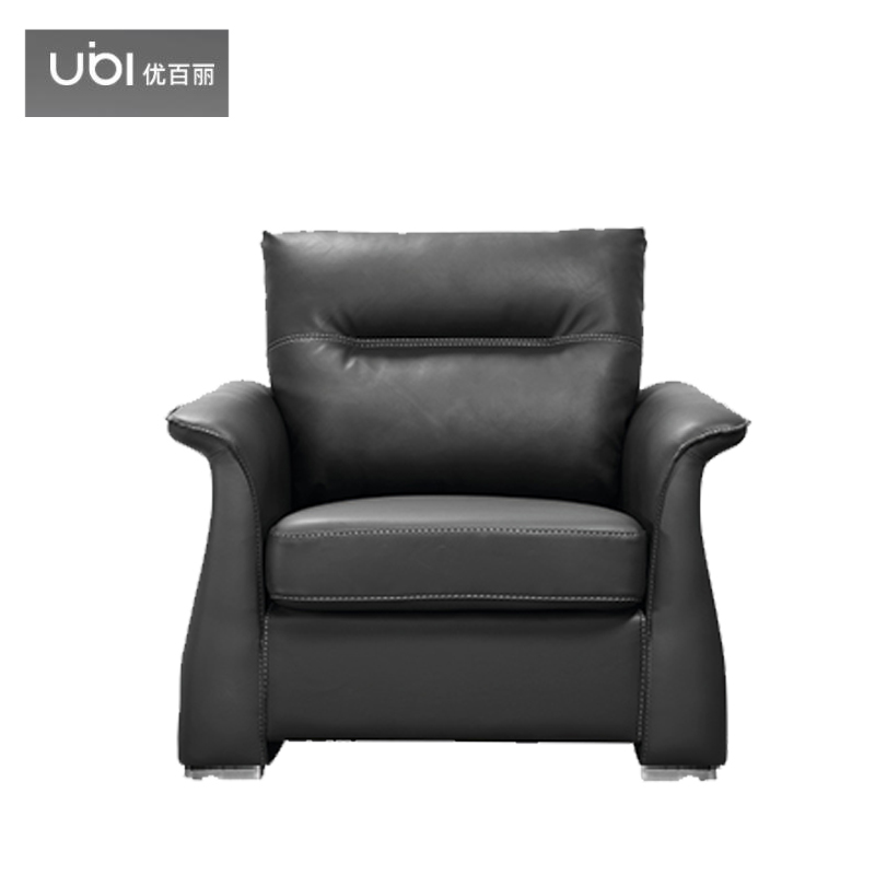 优百丽 DG-9051 办公室沙发 办公家具 会客接待 现代简约家具 颜色尺寸可定制 单人位（牛皮）