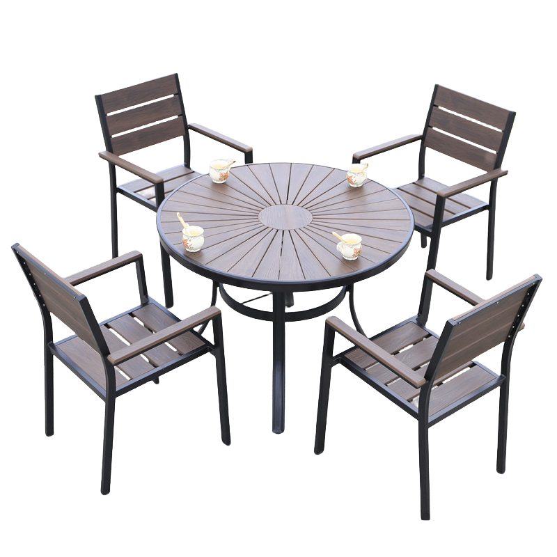 蕃蒂户外桌椅太阳花圆桌套高清大图