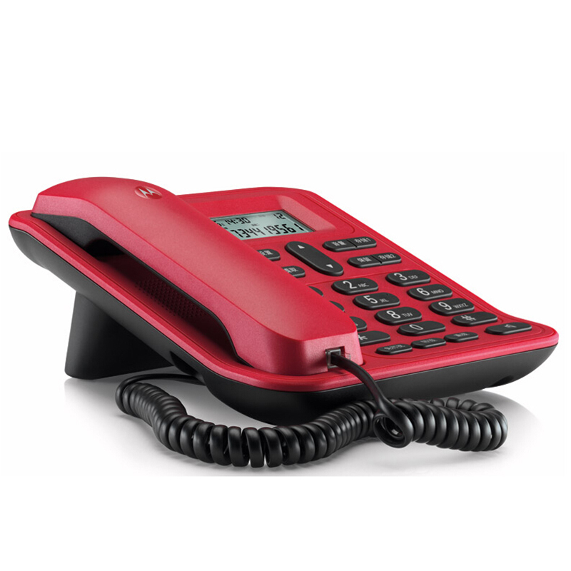 摩托罗拉(MOTOROLA)来电显示电话机家用办公固定座机 CT420C(红色)