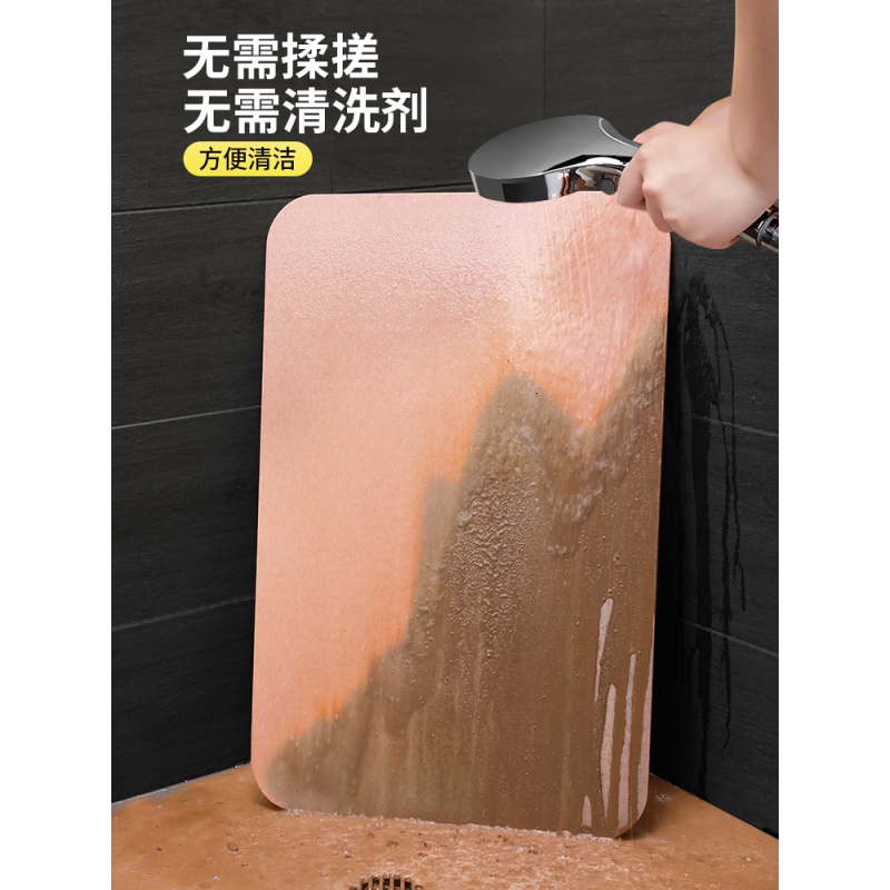 硅藻泥脚垫家用卫生间防滑垫浴室口吸水地垫硅藻土吸水垫 三维工匠高清大图