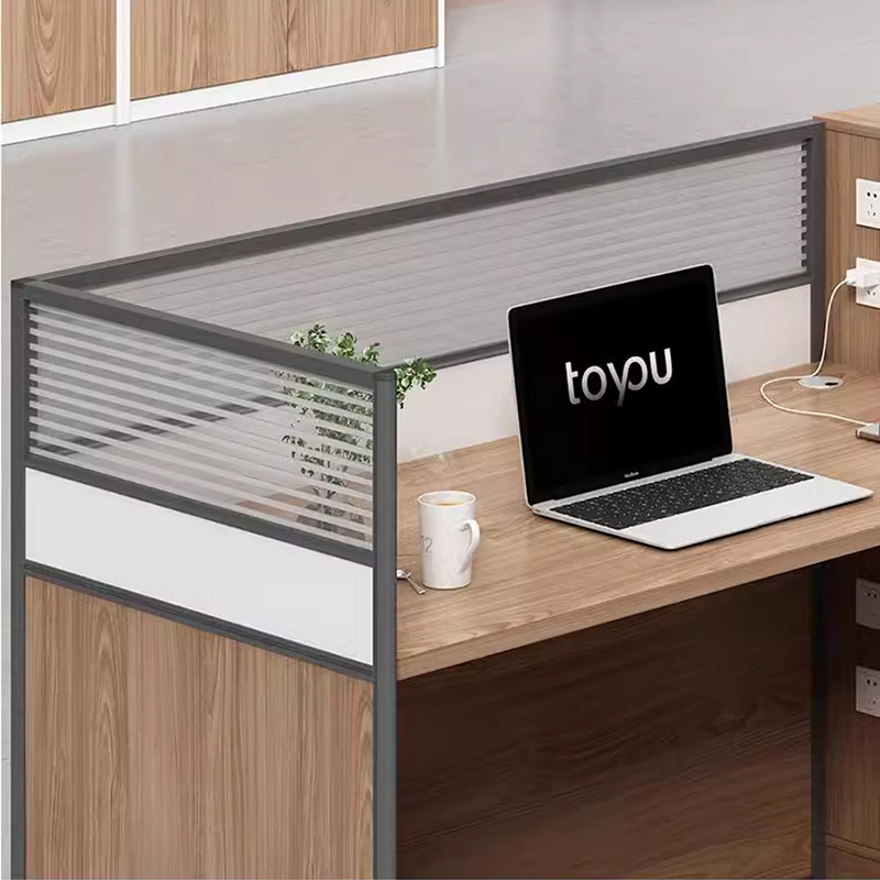 鑫金虎 屏风职员桌 L型单人位1500*1400*1100mm高清大图