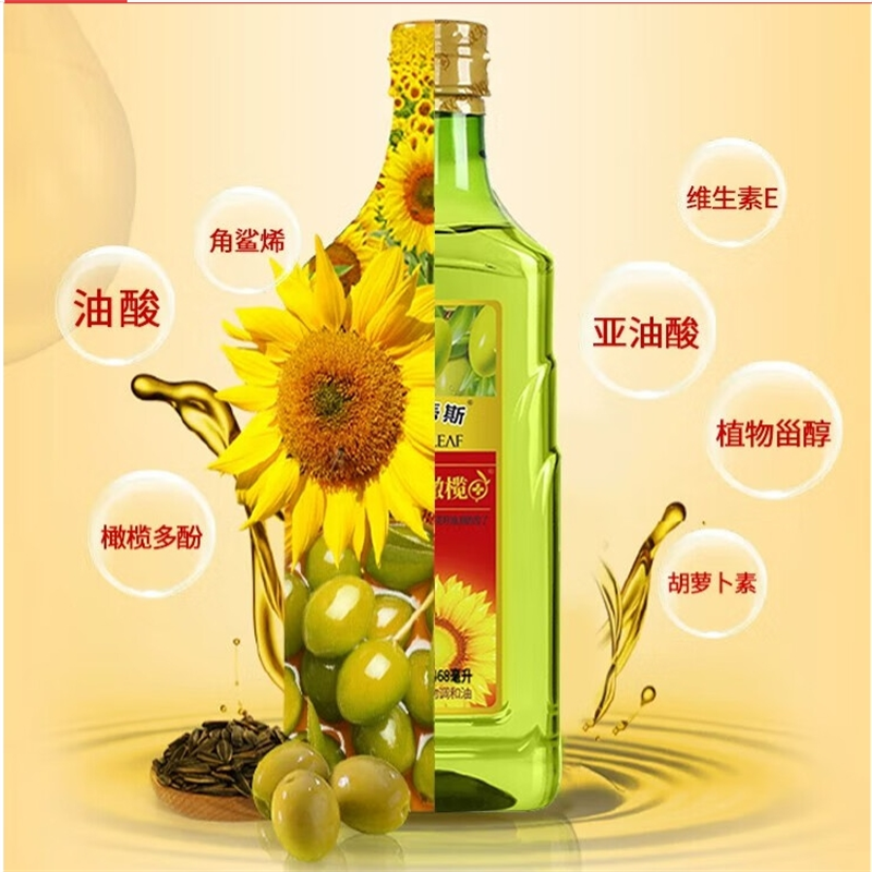 贝蒂斯(BETIS) 榄葵花调和油468ml/瓶高清大图