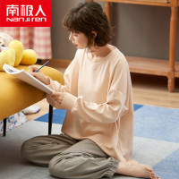 南极人长袖睡衣女纯棉春秋2024新款流行可外穿可爱全棉家居服套装