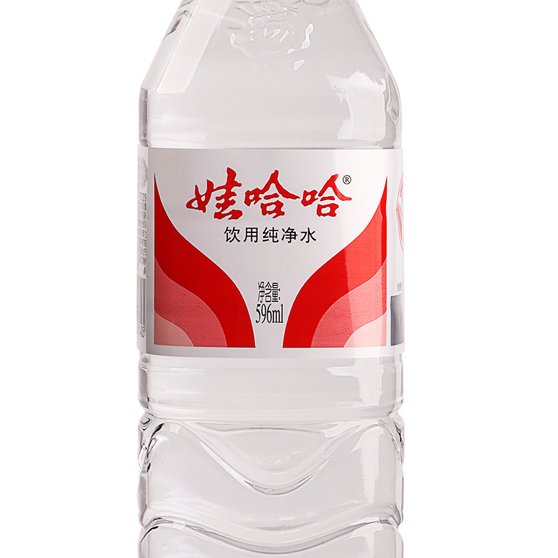 娃哈哈 纯净水饮用水 596ml*24瓶 整箱水
