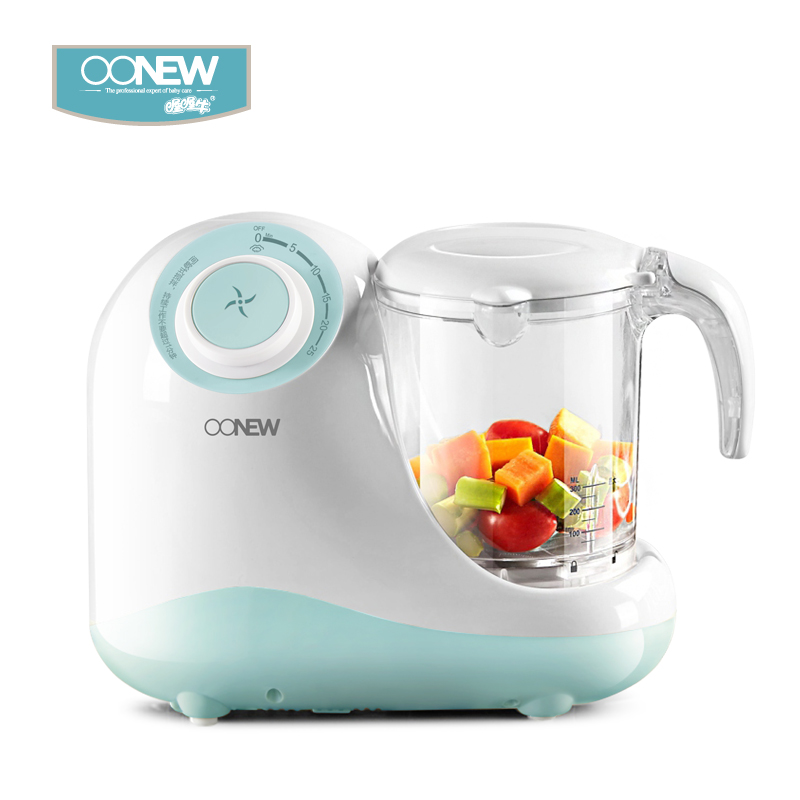 oonew喔喔牛宝宝辅食工具辅食研磨器婴儿辅食料理机蒸煮搅拌一体TB-1102T