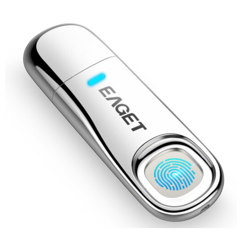 忆捷(EAGET)FU60 USB3.0 指纹加密U盘 128GB 防泄密 商务办公优盘全盘加密 单位:个高清大图