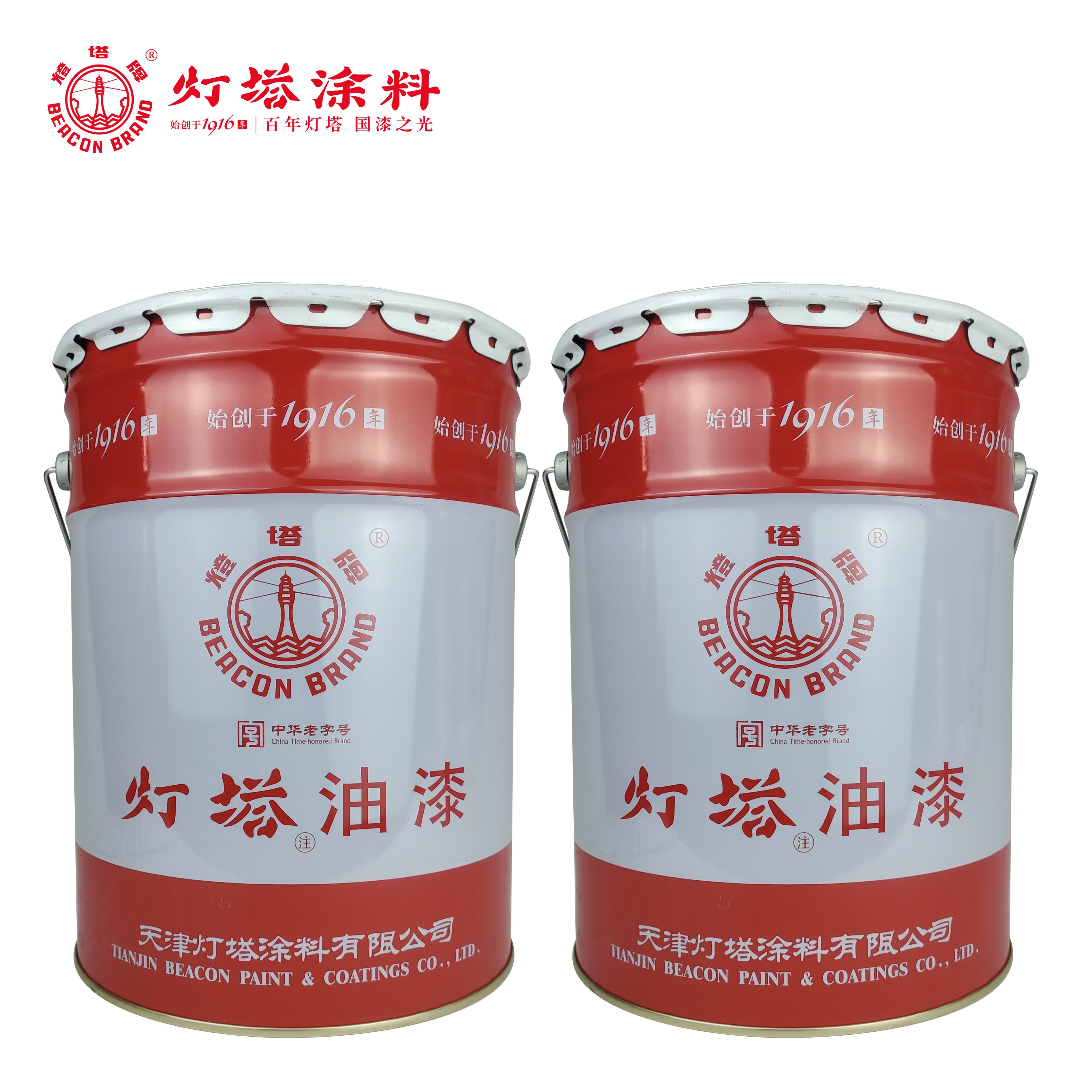 灯塔牌 醇酸调合漆(白色)15kg/桶高清大图