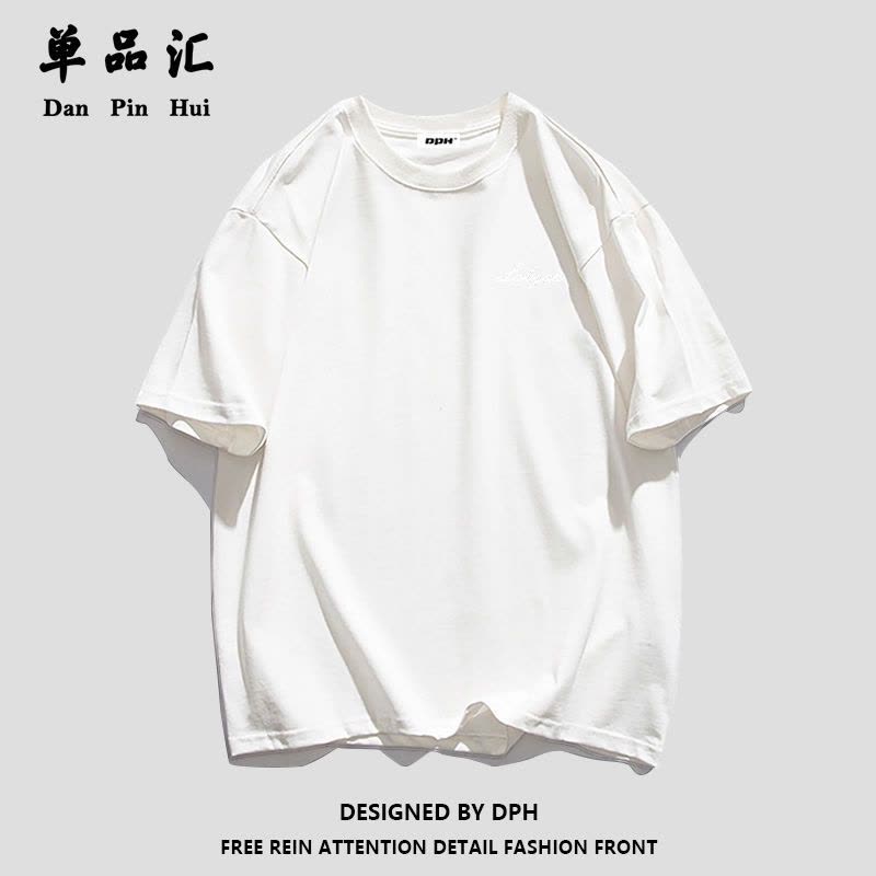 单品汇夏季新款纯棉短袖T恤女韩版潮流印花学生oversize宽松ins潮图片