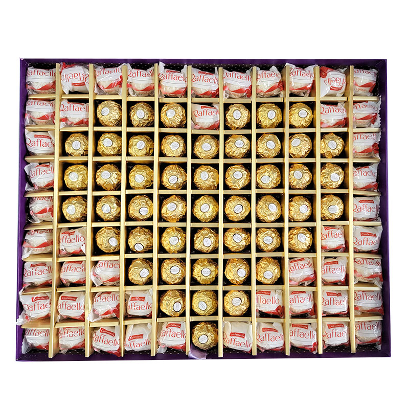 费列罗榛果威化巧克力礼盒装99颗节日生日结婚伴手礼高清大图