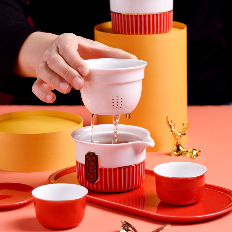 唯都 W-H14尚品红韵茶具套装高清大图