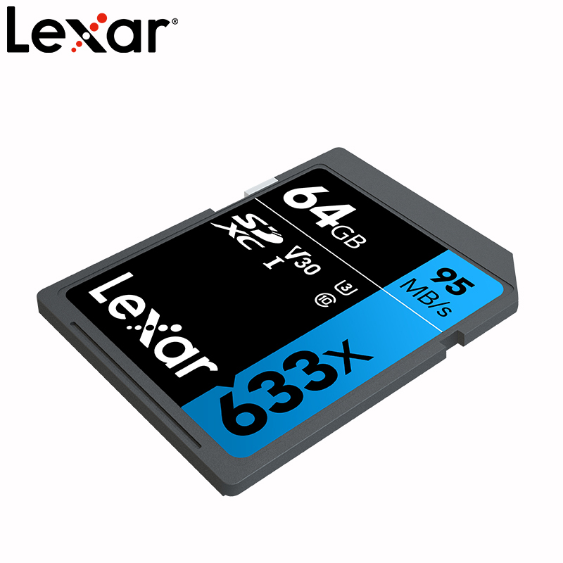 [免邮]雷克沙(Lexar)64G SD卡 633X class10 U1 V1相机存储内存卡 读95MB/s