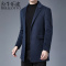 公牛乐途2021毛呢大衣男中长款羊毛西服秋冬季加厚中双面呢西装风衣呢子外套定做款