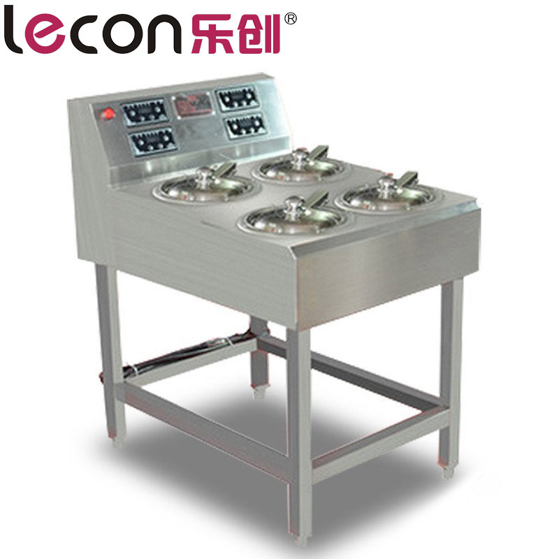 lecon/乐创洋博 煲仔饭机商用全自动煲仔饭炉数码智能电煲仔饭机4头6头8头 煲仔饭机层架式每头800元 380V高清大图