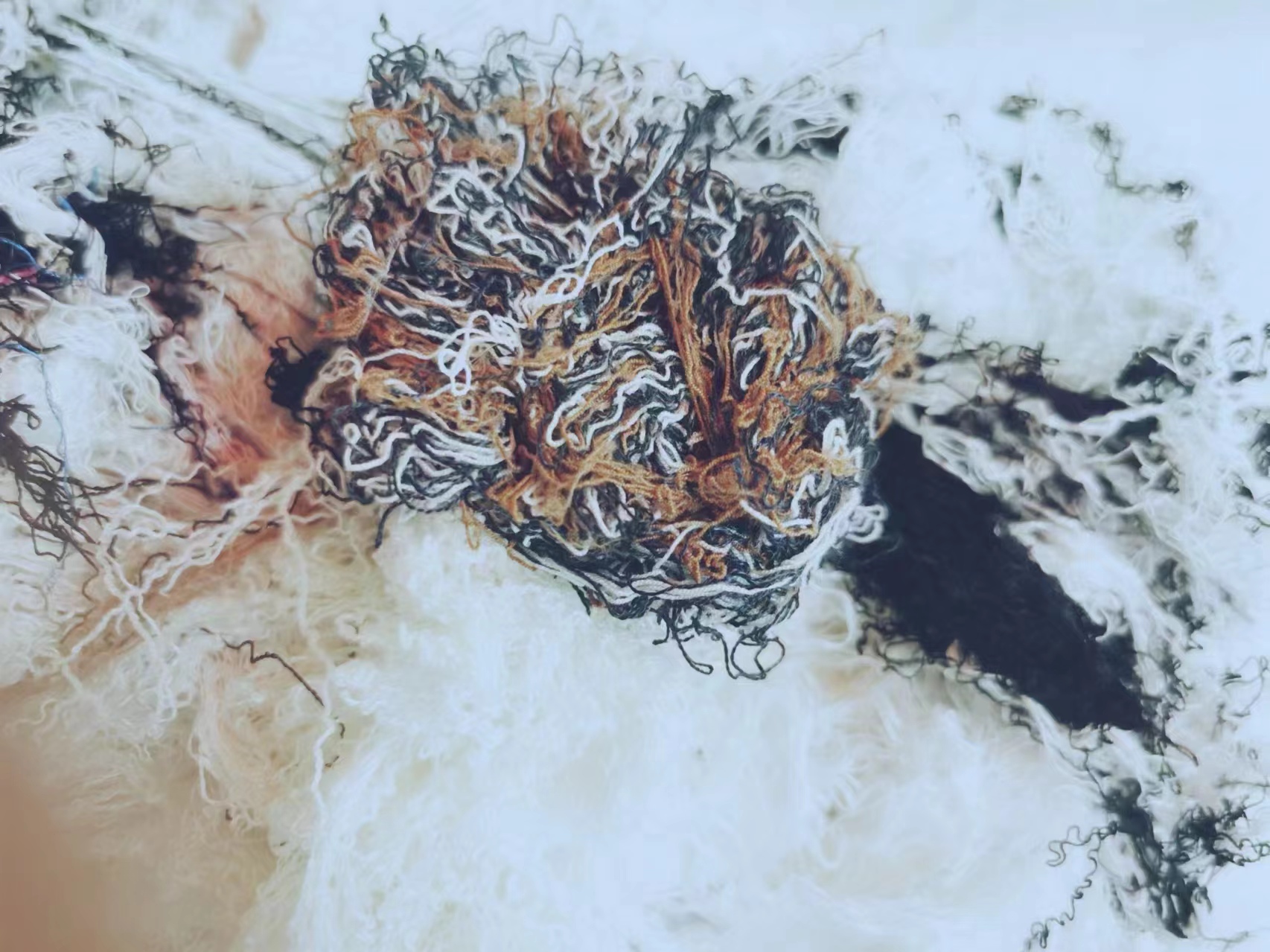 添福溢 棉纱 杂色 公斤高清大图