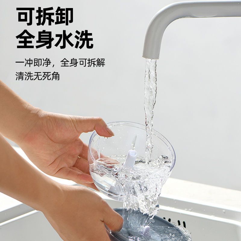 多功能搅碎机(新款小号) 蒜泥神器拉蒜切菜捣蒜泥多功能蒜蓉捣蒜器家用搅蒜打蒜手动绞蒜